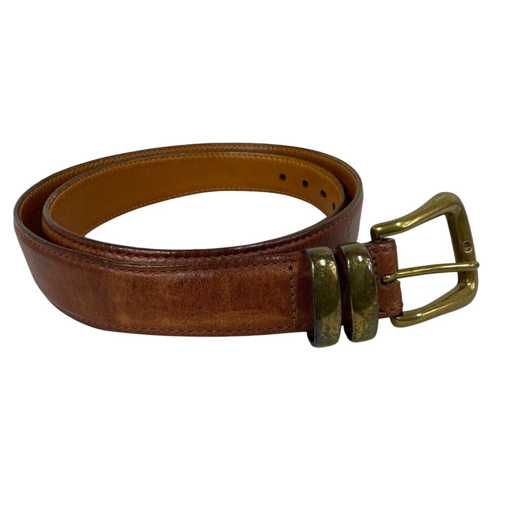 Trafalgar Kildare Brahman Leather Belt, Size 36